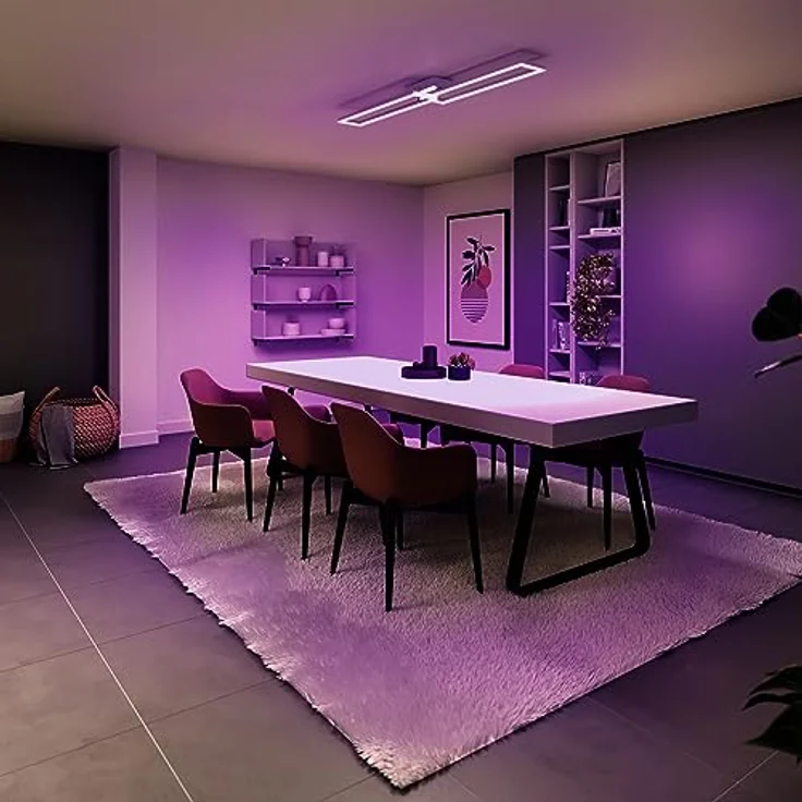 tint Smarte LED-Deckenleuchte Ciso black – Dimmbar mit weißem und farbigem Licht, steuerbar per Alexa, Fernbedienung oder Bluetooth – Bild 3