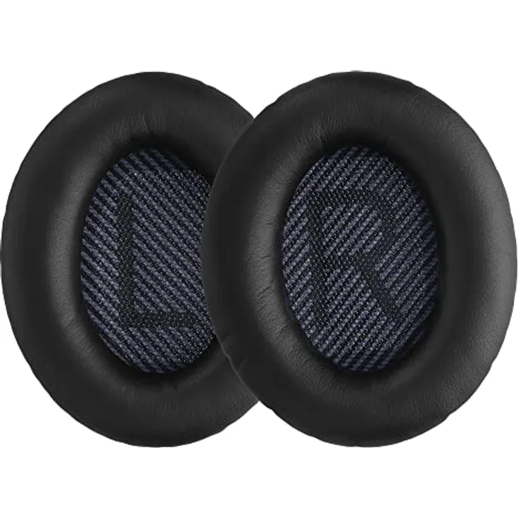 kwmobile 2X Ohrpolster kompatibel mit Bose Quietcomfort 35 35II 25 15 / QC35 QC35II QC25 QC15 - Kopfhörer Polster aus Kunstleder in edler Lederoptik