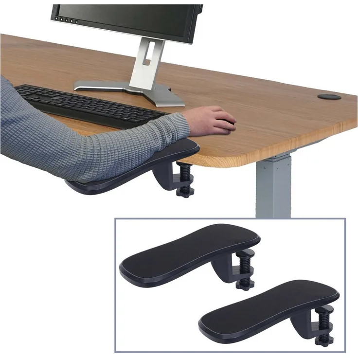 MCW Handballenauflage N75, ergonomische 2er-Set mit 180° Beweglichkeit und Schraubklemme für einfache Montage