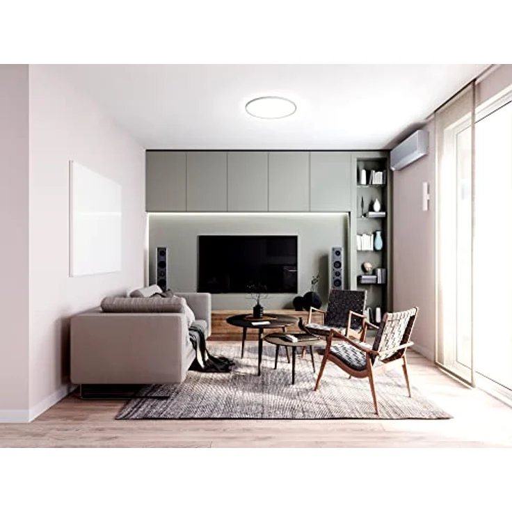 tint Smarte LED-Deckenleuchte AMELA – Dimmbare Deckenlampe mit weißem Licht (1800-6500 K) – Ø 42 cm, Steuerbar per Alexa, Fernbedienung oder Bluetooth – Bild 3