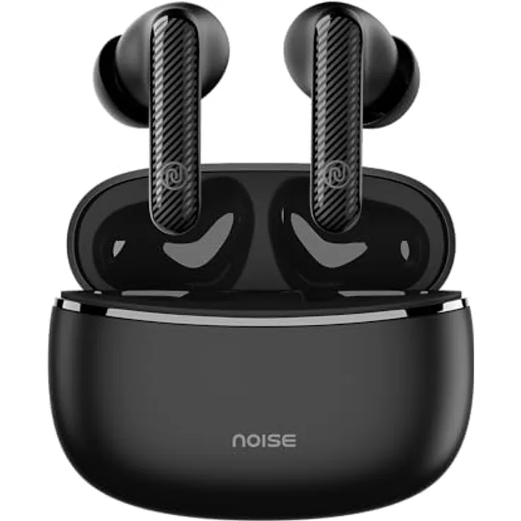 Noise Aura Buds TWS, Kabellose Kopfhörer mit 60 Stunden Akkulaufzeit, Schwarz