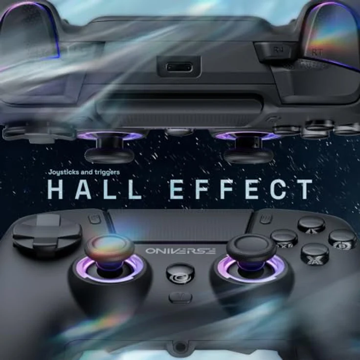 Oniverse Starion - Wireless Controller - Bluetooth Gamepad für Android, PC, PS5 & PS3, Schwarz – Bild 3