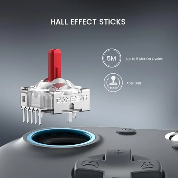 Gamesir G7 SE Wired Controller, ergonomischer Gaming Controller für Xbox One, kabelgebunden, Sporty Gray – Bild 2