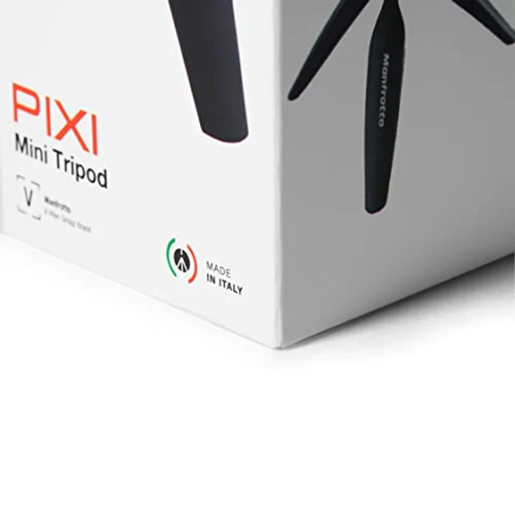 Manfrotto MTPIXIMII-B, PIXI Mini-Stativ mit Handgriff für kompakte Systemkameras, DSLRs, Spiegellos, Video, Hergestellt in Italien, aus Technopolymer und Aluminium, Schwarz – Bild 3