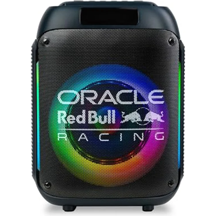 Oracle Red Bull Racing RB-SK250, Bluetooth Lautsprecher mit 40W Leistung, LED-Lichtern, USB, FM, TWS & Fernbedienung – Bild 1