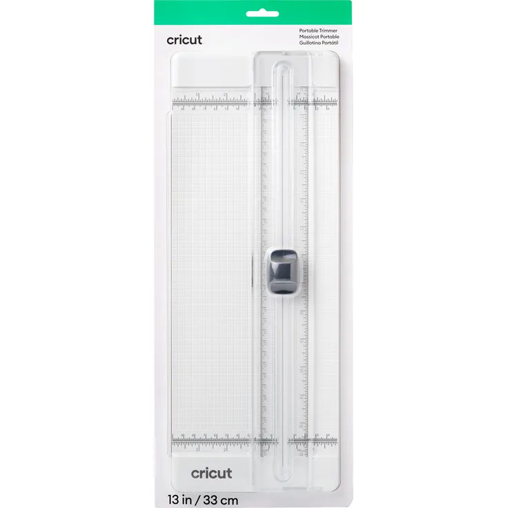 Cricut 2008761 Basic Trimmer, tragbarer Papierschneider 33 cm mit ergonomischem Griff und Easy-Glide-Klingensystem, transparent