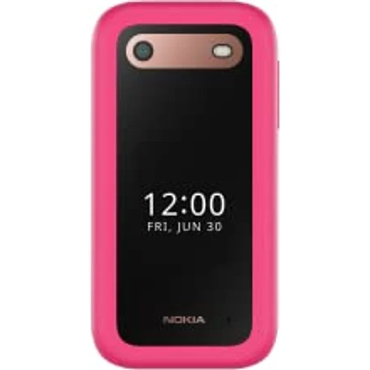 Nokia 2660 Flip Feature Phone mit 2,8"-Display, 4G-Konnektivität, Hörgerätekompatibilität (НАС), integrierter Kamera, MP3-Player, kabellosem UKW-Radio und klassischen Spielen (Dual SIM) - Pink – Bild 3