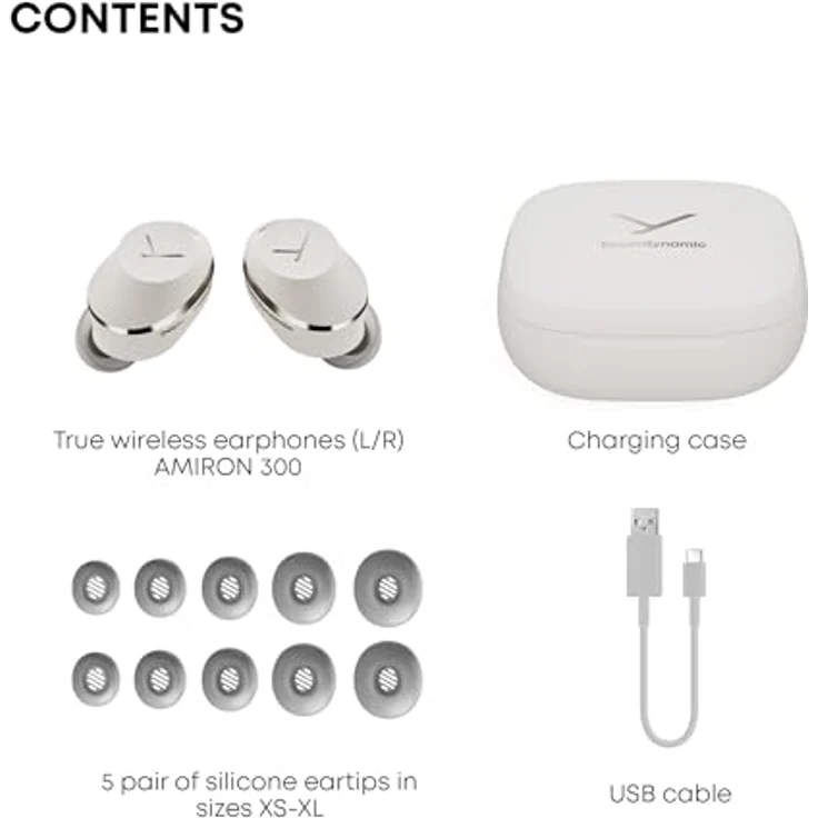 beyerdynamic AMIRON 300 True Wireless Kopfhörer mit ANC und Transparency Modus, Creme – Bild 2