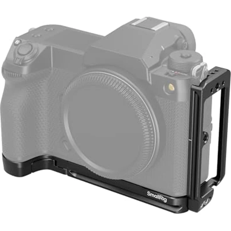 SMALLRIG L-Shape Plate für FUJIFILM GFX100S II, L-Halterung für Arca-Swiss, mit 1/4"-20 Gewindelöchern, QD-Buchse, Cold Shoe Halterung - Unterstützt horizontale und vertikale Aufnahmen - Schwarze edition – Bild 1
