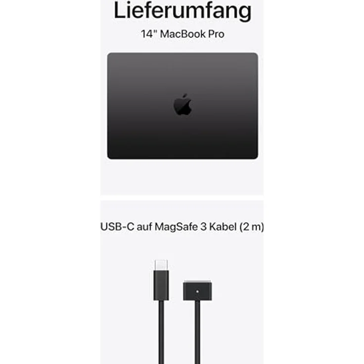 Apple MacBook Pro 14" M5, 10-Core CPU, 10-Core GPU, 1TB SSD, 32GB RAM, Space Schwarz, 2026, ohne Netzteil – Bild 6