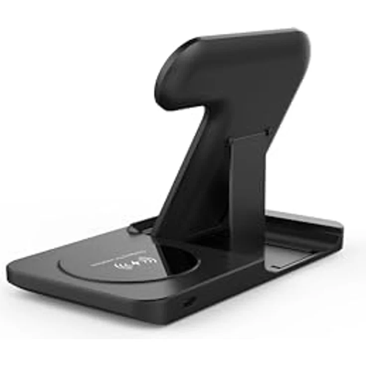 ENGELMANN EnM0640, 3 in 1 Induktive Ladestation Wireless Charger (15W, Schwarz) – Bild 4
