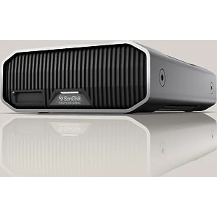 SanDisk Professional 18 TB G-DRIVE Project, mit Steckplatz PRO-BLADE SSD Mag, Thunderbolt 3, USB (10 Gbps), Festplatte der Enterprise-Klasse mit 7200 U/Min. sowie Lesegeschwindigkeit bis zu 250 MB/Sek
