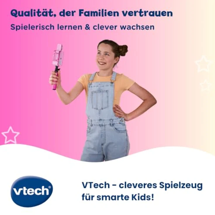 VTech KidiZoom Video Cam FX, HD Foto- und Videokamera mit Greenscreen und Selfie-Funktion, pink, 256 MB internem Speicher – Bild 7