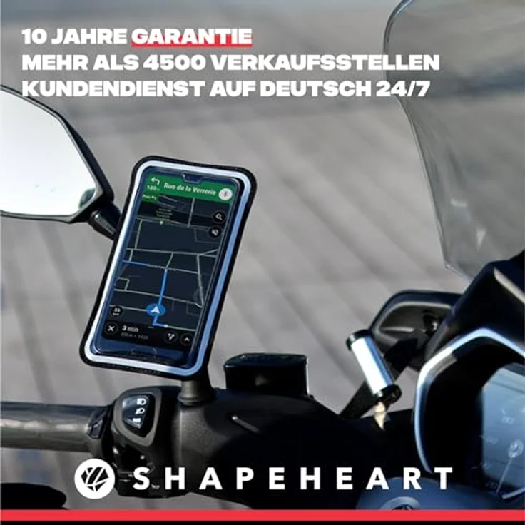 Shapeheart Smartphone-Halterung, magnetisch, für Scooter, Telefon M bis 15 cm – Bild 8
