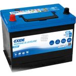 Exide Exide ER350 DUAL 12V 80Ah Versorgungsbatterie für Wohnmobil und Boot Batterie, (12 V)