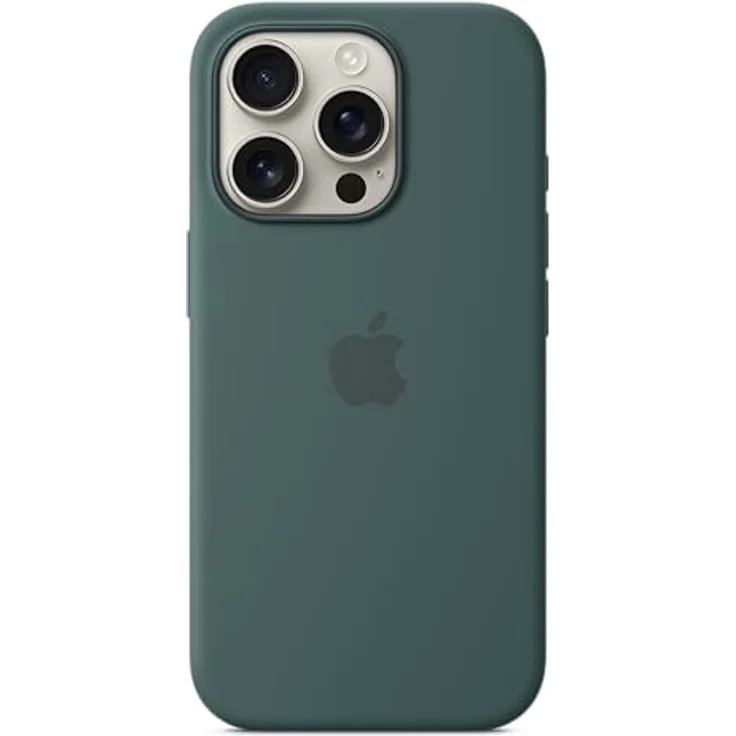 Apple iPhone 16 Pro Silikon Case mit MagSafe – Seegrün – Bild 2