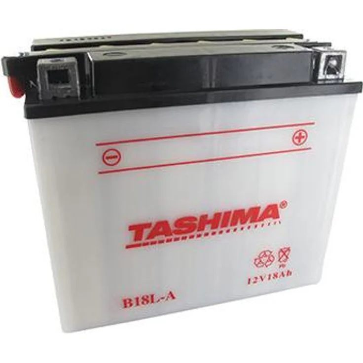 AUTRES Blei-Batterie Tashima Verstärkt 12V, 18Ah, für Motorräder, Kaltstartleistung 215A, + rechts, getrennte Säurelieferung, Abmessungen L: 180mm, B: 90mm, H: 162mm