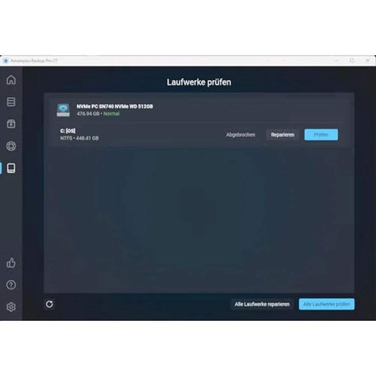 Ashampoo Backup Pro 27, Backup Software zur Sicherung und Wiederherstellung von Daten und Systemen, 1 Gerät, 1 Benutzer, Lifetime-Lizenz, PC Aktivierungscode per Product Key Card – Bild 3