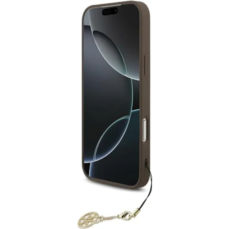 CG MOBILE Guess 4G Charms Collection, MagSafe kompatible Hartschalenhülle für iPhone 17 Pro Max, Braun, TPU/PC/Kunstleder – Bild 4
