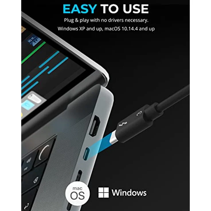 SABRENT Thunderbolt CFexpress Typ B Kartenleser, USB 3.2 GEN 2 1500MBps Externe Kartenlesegeräte (CR-T3CF) – Bild 5