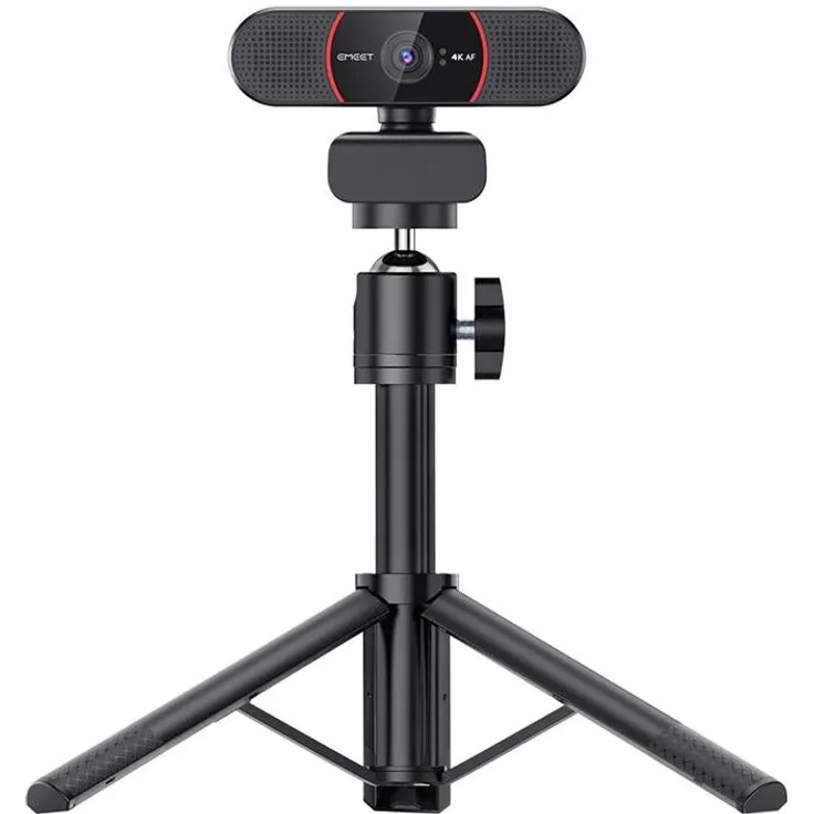 eMeet SmartCam C960, 4K Webcam mit Tripod, schwarz