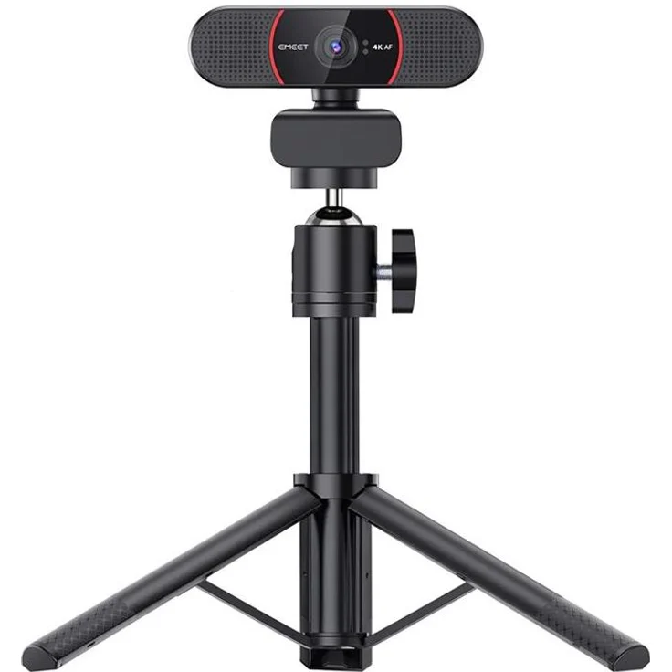 eMeet SmartCam C960, 4K Webcam mit Tripod, schwarz