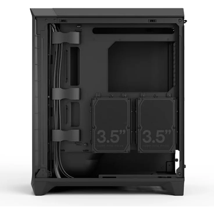 Fractal Design Meshify 3 Solid Midi-Tower PC-Gehäuse für E-ATX Motherboards, schwarz, mit 3 vorinstallierten 140-mm-Lüftern und Stahl-Seitenteil – Bild 10