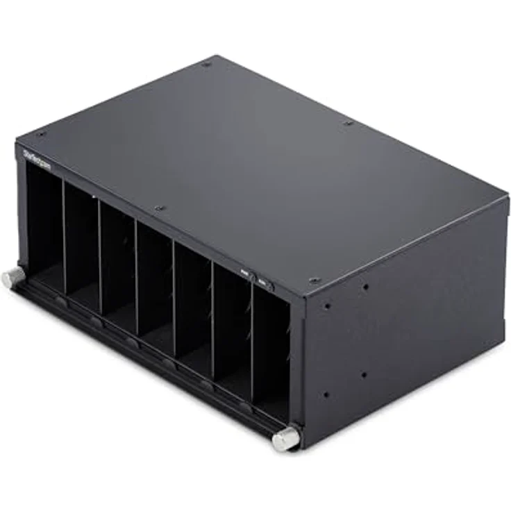 StarTech 7-Slot Unmanaged Medienkonverter Gehäuse, 10 Zoll Rackmount mit aktiver Kühlung, TAA-zertifiziert – Bild 1