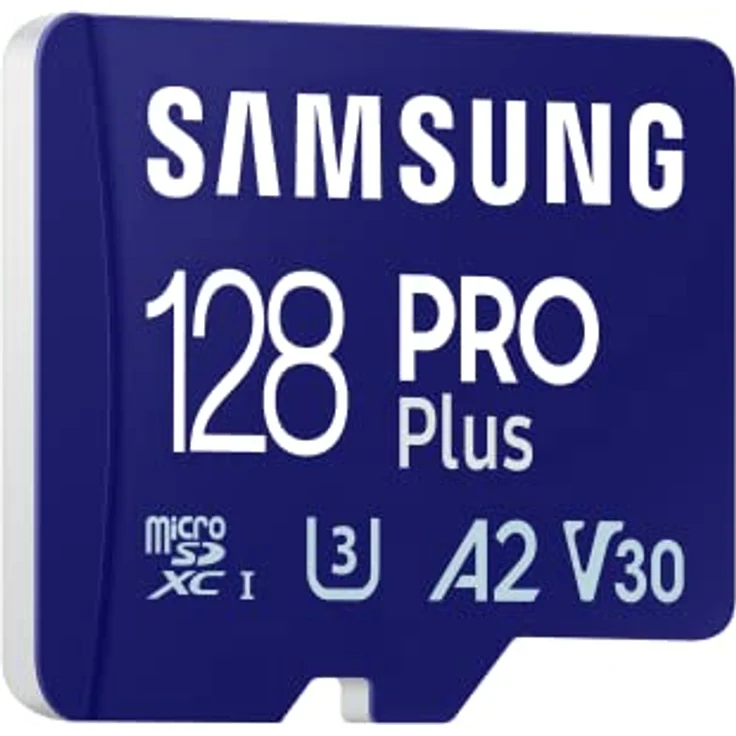 Samsung PRO Plus microSD Speicherkarte (MB-MD128SA/EU), 128 GB, UHS-I U3, Full HD & 4K UHD, 180 MB/s Lesen, 130 MB/s Schreiben, Karte für Smartphone, Drohne oder Konsole, inkl. SD-Adapter (2023) – Bild 3