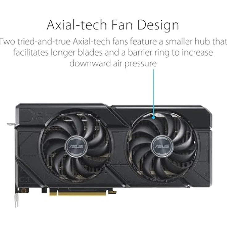 Asus Dual Radeon RX 7700 XT OC Grafikkarte (12 GB, GDDR6) in Schwarz – Bild 3