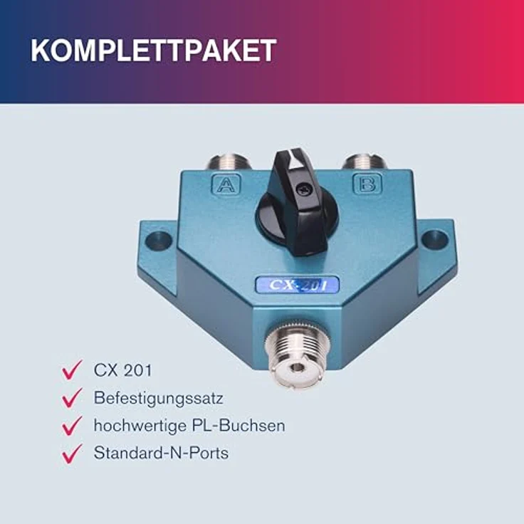 Koaxialteiler Albrecht CX 201 Code 7401 mit 2 Möglichkeiten zur Montage von 2 Radiosenderantennen – Bild 8