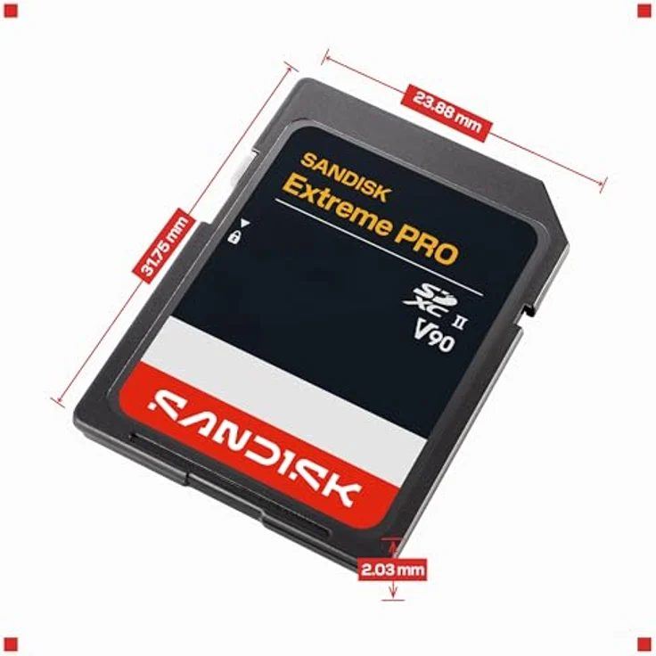 SanDisk SDXC Extreme PRO, 256 GB UHS-II V90, Schreibgeschwindigkeit 310 MB/s, Lesegeschwindigkeit 304 MB/s – Bild 8
