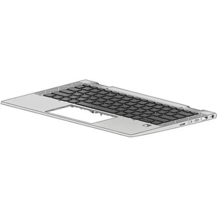 HP M46073-B31, Holländische Tastatur für kompatible HP Laptops, QWERTY-Layout, spritzwassergeschützt, langlebige Membranschalter