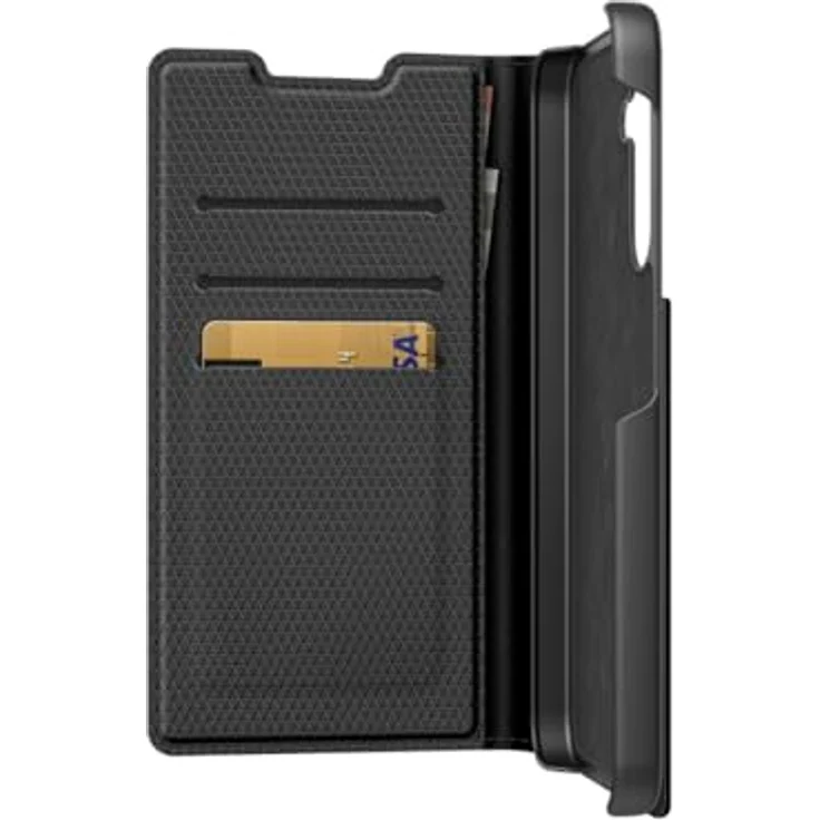 Black Rock Booklet The Classic für Samsung Galaxy A25 5G, Schwarz - Standfunktion, Magnetverschluss, strukturiertes PU-Cover – Bild 2