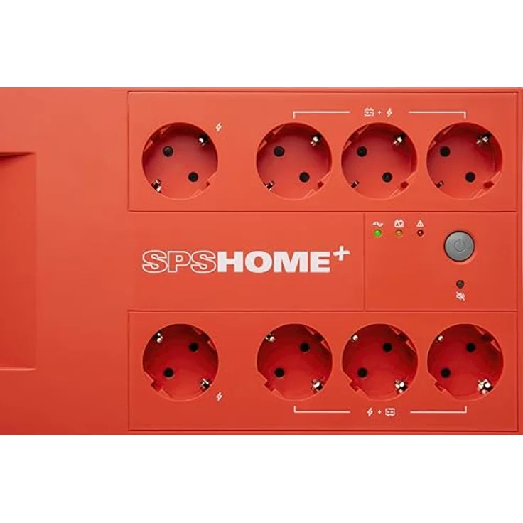 Salicru SPS 650 Home+ 650 VA Line-Interactive Multibase USV/UPS mit AVR Technologie in schwarz – Bild 4