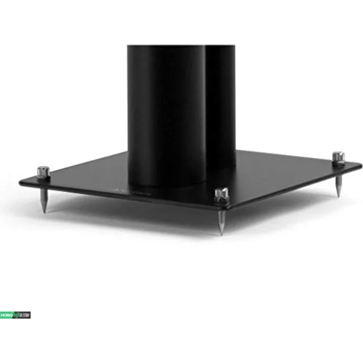 Norstone Lautsprecherständer Stylum, stabil aus Metall, bis 50kg belastbar, Paarpreis (Stylum 1 (50cm), Schwarz (matt)) – Bild 3