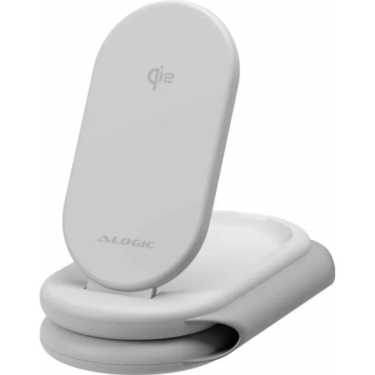 ALOGIC PackAway 3-in-1 Qi2 Induktionsladegerät für Smartphone, Apple Watch und AirPods, Tragbar, Schnellaufladung bis 35W, USB-C Anschluss, Magnetisch, Faltbar