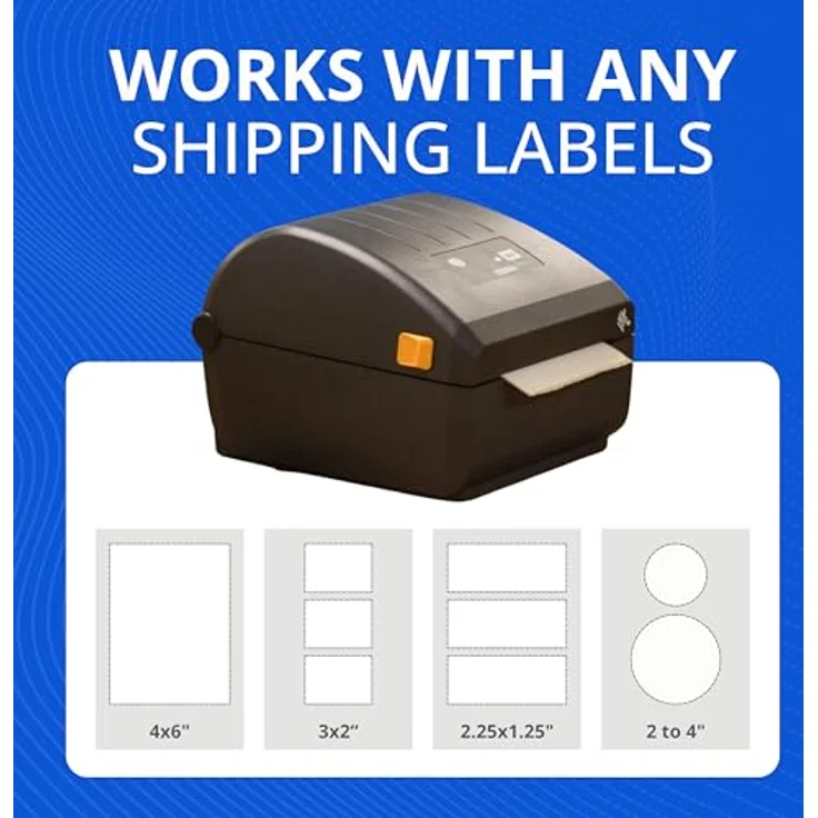 Zebra ZD220, Thermodirekt Drucker mit 203 x 203 DPI, 102 mm/s, Kabelgebunden, schwarz – Bild 2