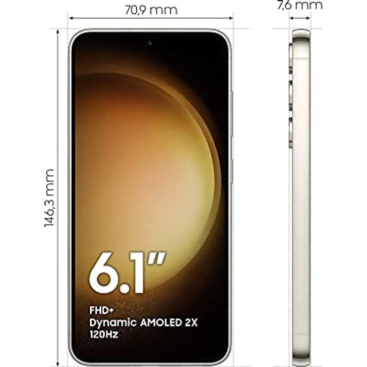 Samsung Galaxy S23 Android Smartphone, 256GB, 3.900mAh Akku, Smartphone ohne Vertrag Cream inkl. 36 Monate Herstellergarantie  – Bild 3