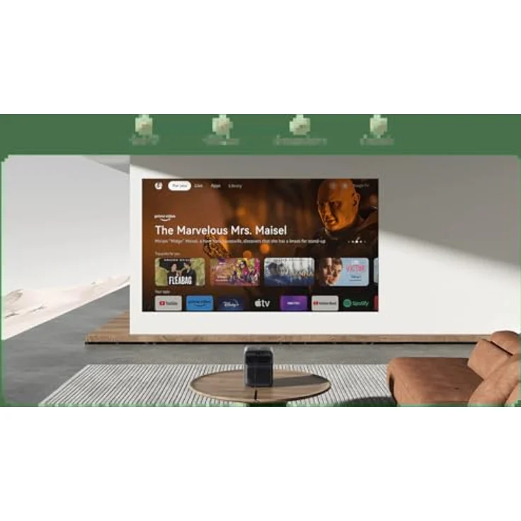 Wanbo Mozart 1 Pro (2025), 1080p Beamer mit Android-System und Google Assistant, dunkelblau – Bild 2