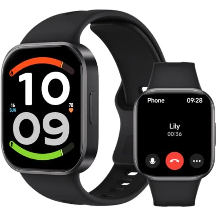Xiaomi Redmi Watch 6 Active, Smartwatch mit 4,7 cm AMOLED-Display, Gesundheitssensoren, Bluetooth 5.3, schwarz – Bild 1