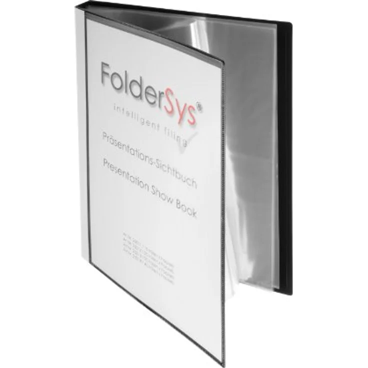 FOLDERSYS Präsentationsordner FolderSys 25014-30 Sichtbuch schwarz mit 40 Hüllen – Bild 2