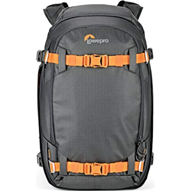 Lowepro Whistler 350 AW II, 4-Jahreszeiten-Kamerarucksack aus Recycling-Materialien, Wetterfeste Hülle, Grau