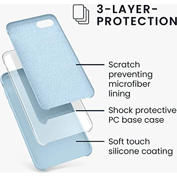 kwmobile Handyhülle, Hülle für Apple iPhone 7 - 8 - SE (2020) - TPU Silikon Handy Schutzhülle Cover Case – Bild 2