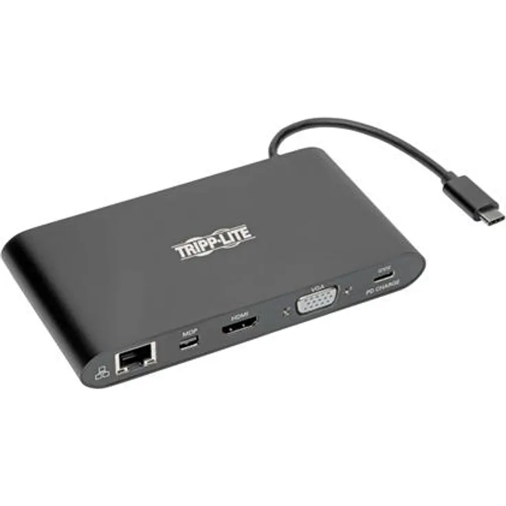 Eaton Tripp Lite USB-C Dockingstation, Dual Display mit 4K Videoausgabe, Gigabit-Ethernet und vielseitigen Anschlussmöglichkeiten