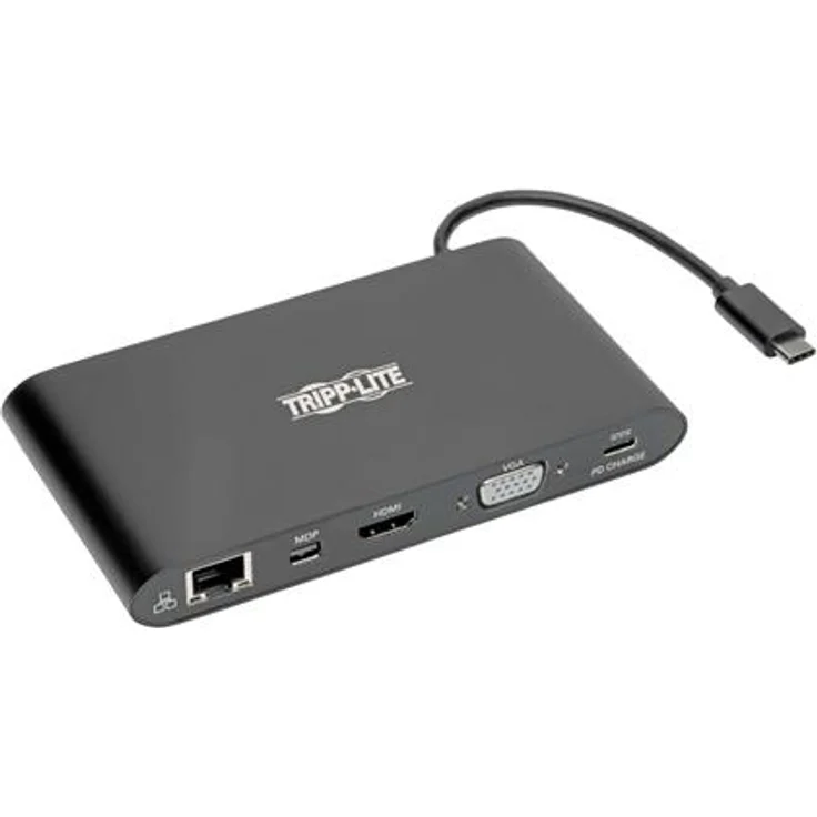 Eaton Tripp Lite USB-C Dockingstation, Dual Display mit 4K Videoausgabe, Gigabit-Ethernet und vielseitigen Anschlussmöglichkeiten