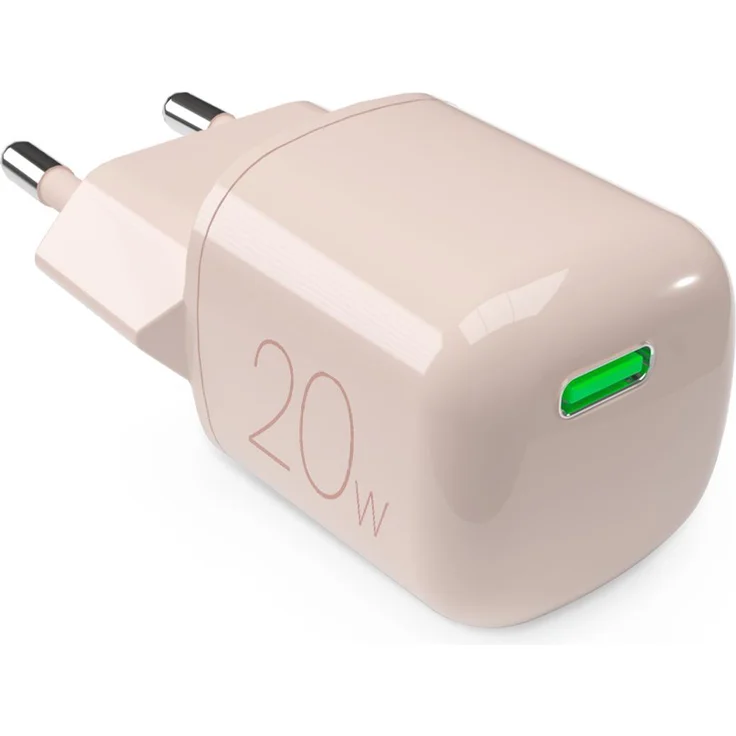 Puro MiniPro 20W Wandladegerät, USB-C mit GaN-Technologie, ultra-kompakt, Beige