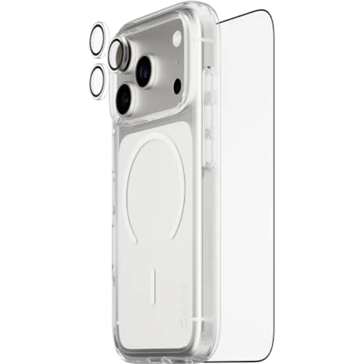 CARE by PanzerGlass Flagship 3-in-1 Bundle, Schutzset für Apple iPhone 18 Pro mit Hülle, Displayschutz und Kameraschutz, ultra-dünn, schwarz – Bild 1