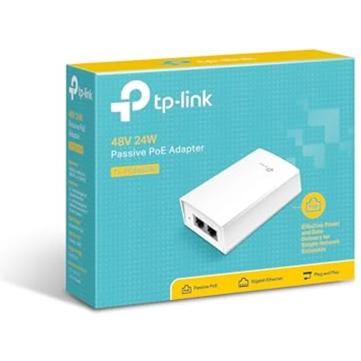 TP-Link Gigabit 48VDC Passive PoE Adapter Netzteil, weiß – Bild 6