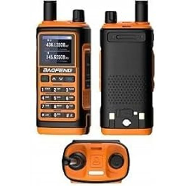 BAOFENG UV-17E, Funkgerät in Orange mit 5 W Leistung, 10 km Reichweite und VOX-Funktion, 2er Set – Bild 3